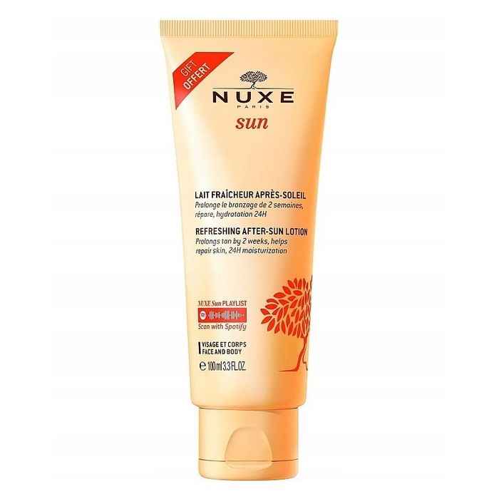 NUXE Lait Fraîcheur Après-Soleil 100ml – soin hydratant et apaisant, prolongateur de bronzage