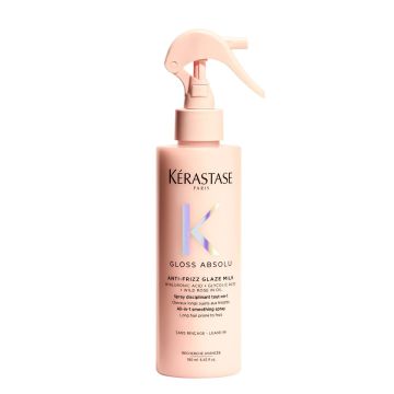 KERASTASE Gloss Absolu Anti-Frizz Glaze Milk - Spray disciplinant tout-en-1 pour cheveux longs sujets aux frisottis -190ml