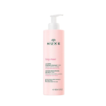 NUXE Very Rose - Lait corps hydratant apaisant pour tous types de peaux même sensibles - 400ml