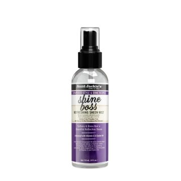 AUNT JACKIE'S Grapeseed Shine Boss Refreshing Sheen Mist - Brume légère illuminatrice hydratante pour tous types de cheveux - 118ml
