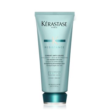 Kérastase Résistance Ciment Anti-Usure 200ml – Soin réparateur professionnel anti-casse longueurs et pointes abîmées, cheveux fragiles et cassants