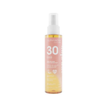 ALPHANOVA Daily Sun - Huile solaire haute protection SPF30 visage, corps et cheveux - 125ml