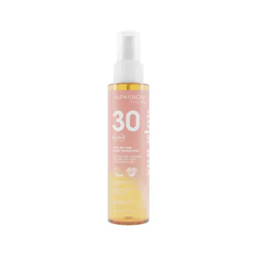 ALPHANOVA Daily Sun - Huile solaire haute protection SPF30 visage, corps et cheveux - 125ml
