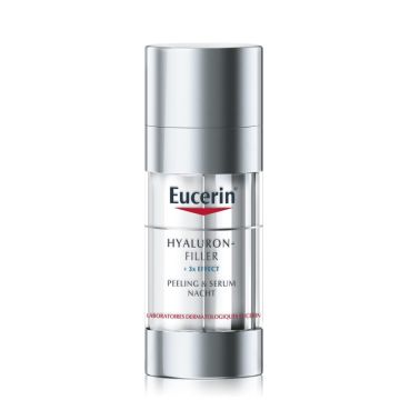 EUCERIN Hyaluron Filler + 3x Effect - Peeling et sérum nuit anti-âge pour tous types de peaux - 30ml