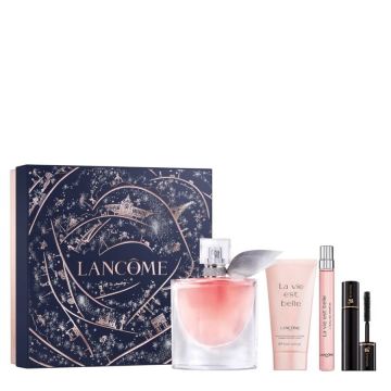 LANCOME Coffret La Vie Est Belle Eau de Parfum 100ml + 10ml + Lait Corps 50ml + Mascara 2ml