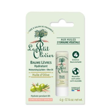 LE PETIT OLIVIER Huile d'Olive - Baume à lèvres hydratant pour lèvres sèches et sensibles - 4g
