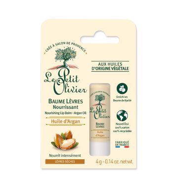 LE PETIT OLIVIER Huile d'Argan - Baume à lèvres nourrissant pour lèvres sèches - 4g