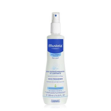 MUSTELA Eau Raffaîchissante Coiffante  - Adaptée pour le corps et les cheveux de bébé - 200ml