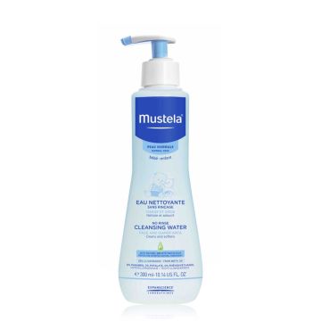 MUSTELA Eau Nettoyante - Sans rinçage pour peaux normales bébé et enfants - 300ml