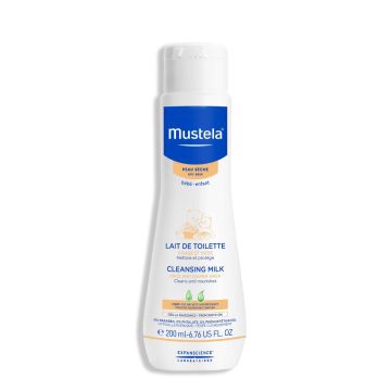 MUSTELA Lait de Toilette - Visage et siège pour peaux sèches bébé et enfants