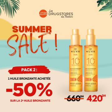NUXE – PACK PROMO : 2ᵉ Huile Bronzante à -50%