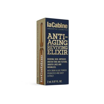 LA CABINE Anti-Aging Reviving Elixir Ampoules - Soin anti-âge global revitalisante anti-rides profondes anti-imperfections éclat pour tous types de peaux