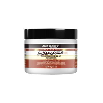 AUNT JACKIE'S Butter Crème Intensive Moisture Sealant - Crème légère hydratante protectrice pour cheveux secs et à faible porosité - 213g