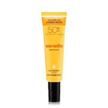 SENSILIS Sun Secret Ecran Solaire Fluide Invisible Anti-âge SPF50+