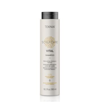 TEKNIA Scalp Care Vital Shampoo - Shampooing sans sulfate anti-chute stimulant cheveux dévitalisés - 300ml