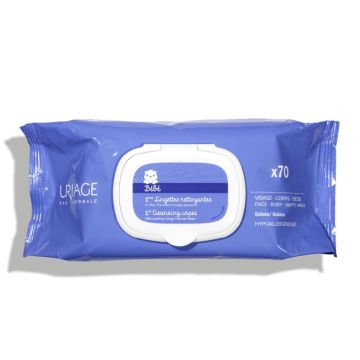 URIAGE BEBE 1ères Lingettes Nettoyantes Visage Corps