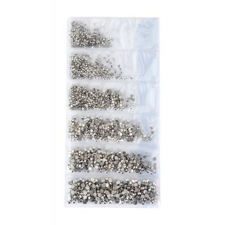 PEGGY SAGE Décors d'ongles cristal argent - 48 pièces