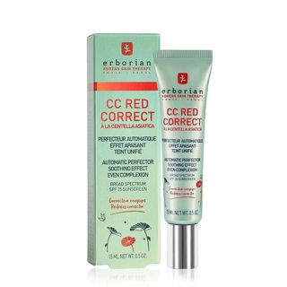 ERBORIAN CC Red Correct - Soin perfecteur de teint anti-rougeurs apaisant SPF25