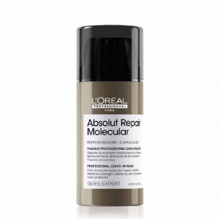 L'OREAL PROFESSIONNEL Absolut Repair Molecular - Masque réparateur sans rinçage pour cheveux abîmés - 100 ml