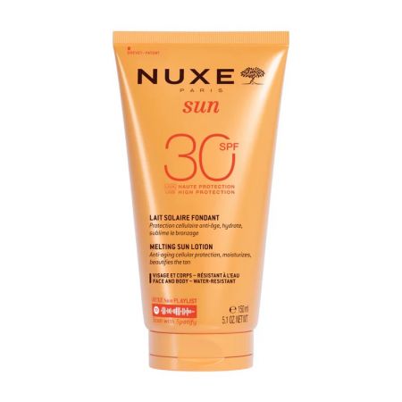 NUXE Sun - Lait solaire fondant SPF30 haute protection visage et corps résistant à l'eau - 150ml