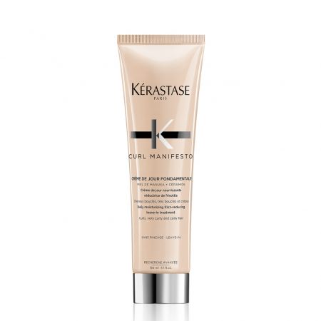 KERASTASE Curl Manifesto Crème de Jour Fondamentale - Crème nourrissante sans rinçage anti-frisottis cheveux bouclés, très bouclés et crépus - 150ml