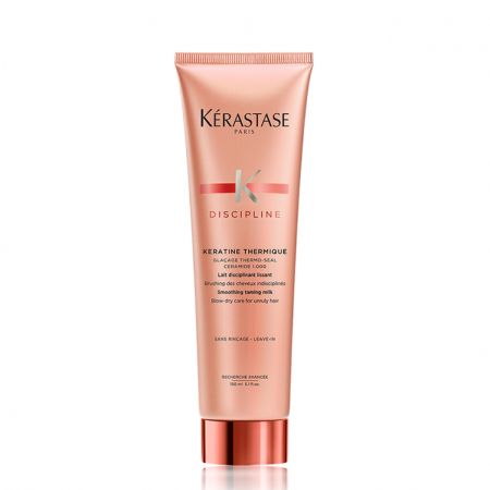 KERASTASE Discipline Kératine Thermique - Lait disciplinant lissant sans rinçage protection brushing pour cheveux indisciplinés - 150ml