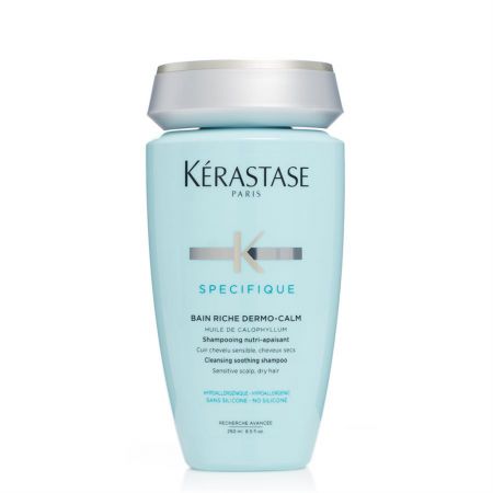 KERASTASE Spécifique Bain Riche Dermo-Calm - Shampooing nutri-apaisant pour cuir chevelu sensible et cheveux secs - 250ml