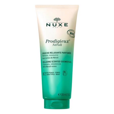 NUXE Prodigieux Néroli Douche Relaxante Parfumée - Gel douche pour tous types de peaux - 200ml