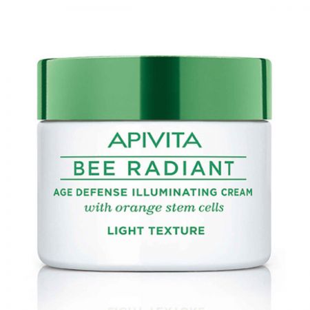 APIVITA Bee Radiant - Crème légère anti-âge et anti-fatigue, pour peaux normales et grasses - 50ml