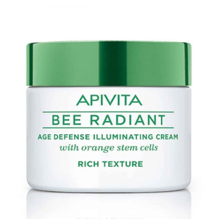 APIVITA Bee Radiant - Crème riche anti-âge et anti-fatigue, pour peaux sèches - 50ml