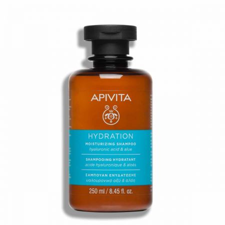 APIVITA Moisturizing Shampoo - Shampooing hydratant anti-frisottis pour tous types de cheveux - 250ml