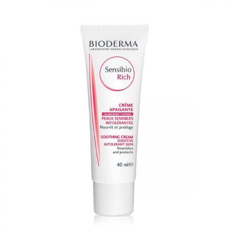 BIODERMA Sensibio Rich - Crème apaisante pour peaux sèches, sensibles et intolérantes - 40ml