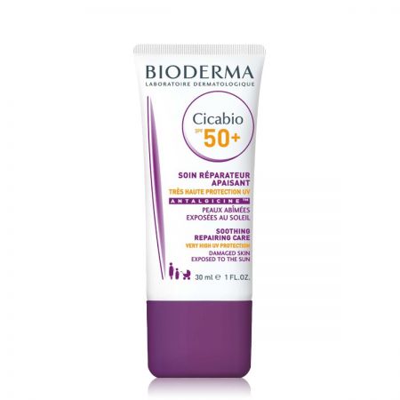 BIODERMA Cicabio 50+ - حماية من الشمس SPF50 + للبشرة التالفة المعرضة للشمس - 30 مل