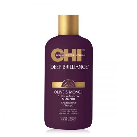 chi deep brilliance olive monoi shampooing hydratant
