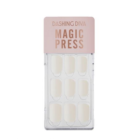 DASHING DIVA Magic Press Nails Porcelain White