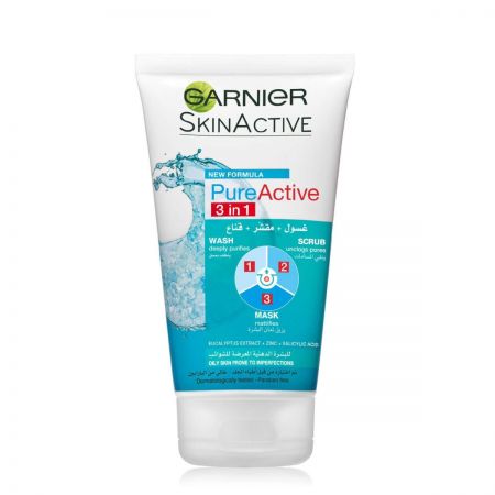 garnier SkinActive Pure Active 3-in1 Clay Nettoyant Anti-Imperfections garp08-gnp150