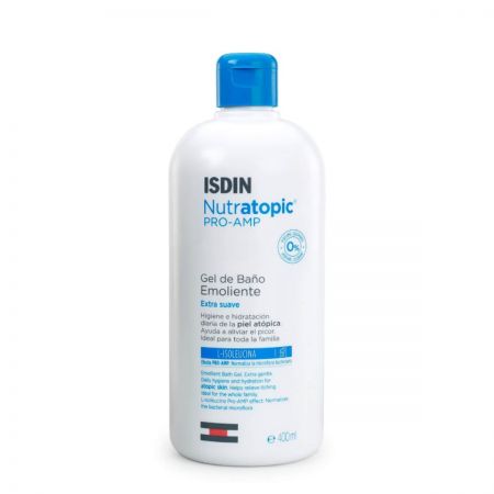 isdin nutratopic-pro-amp-gel-bain-emollient-corps-peaux-atopiques-isdn89-gep400