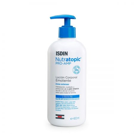 isdin nutratopic-pro-amp-lotion-emolliente-corps-peaux-atopiques-isdn89-lep400