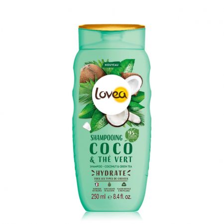 lovea coco et the vert Shampooing hydratant pour tous types de cheveux lovy66-shc250