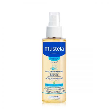 MUSTELA Huile de Massage - Idéale pour peaux normales de bébé - 110ml