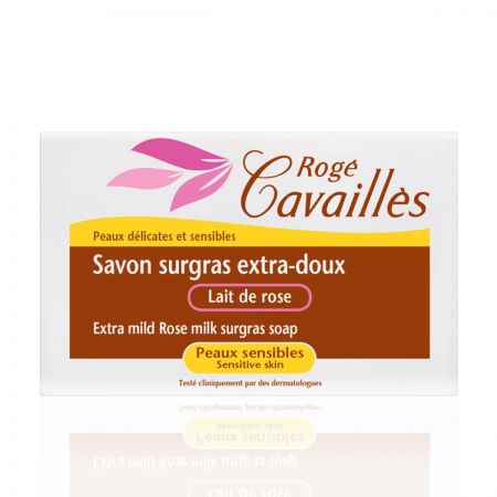 ROGÉ CAVAILLES Savon Surgras Extra-Doux Lait de rose peaux délicates et sensibles.