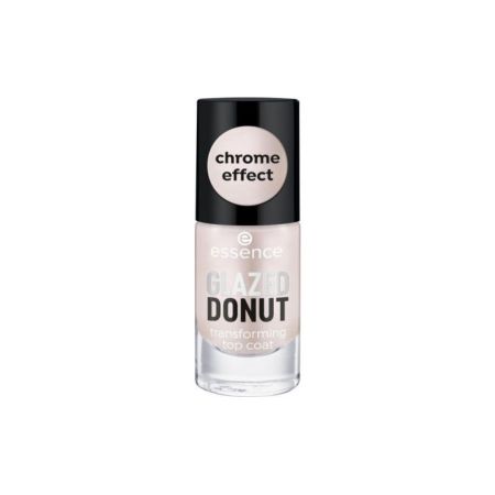 ESSENCE Glazed Donut Transforming Top Coat - Vernis de finition chrome et argent semi-transparent