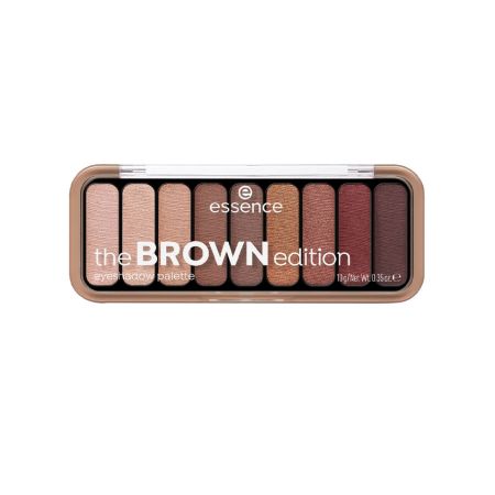 ESSENCE The Brown Edition Eyeshadow Palette - Palette fards à paupières marron 9 nuances