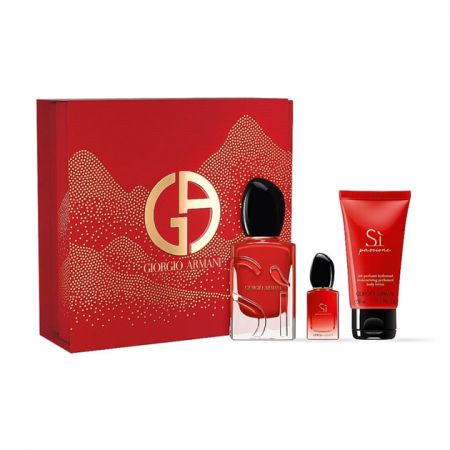 GIORGIO ARMANI Coffret Si Passione Eau de Parfum Femme 50ml + Format Voyage 7ml + Lait Hydratant 50ml