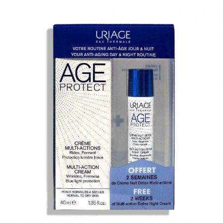 URIAGE Age Protect Crème Multi-Actions 40ml + Crème Nuit Détox Offerte 10ml